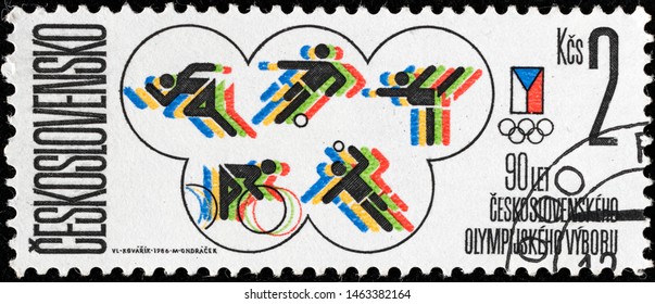 Czechoslovakia Circa 1986 Olympic Committee 90 Stock Photo (Edit Now ...