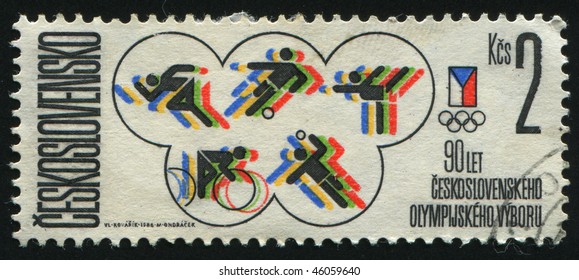 Czechoslovakia Circa 1986 Olympic Committee 90 Stock Photo (Edit Now ...