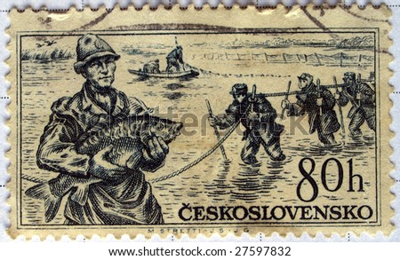Czechoslovakia mail postage stamp