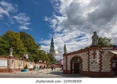 Czestochowa, Poland - August 9, 2022: Jasna Góra Monastery In  Częstochowa, Poland