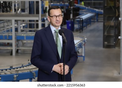 Czestochowa, Poland October 12 2018 Prime Minister Mateusz Morawiecki Visits X-com: Mateusz Morawiecki