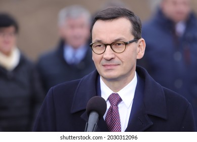 Czestochowa, Silesia 23 December 2019 Press Conference Of The Prime Minister Mateusz Morawiecki