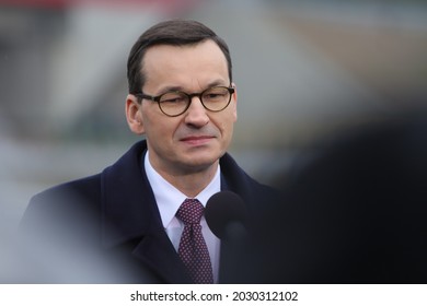 Czestochowa, Silesia 23 December 2019 Press Conference Of The Prime Minister Mateusz Morawiecki