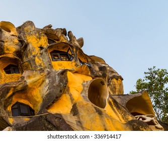 DA LAT CITY, VIETNAM - January 28, 2015: Hang Nga Guesthouse Crazy House,  Exterior Landmark Architecture Odd House On January 28, 2015, In Dalat, Vietnam.