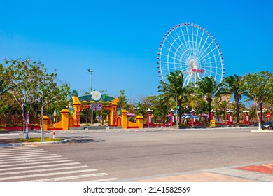 DA NANG, VIETNAM - MARCH 18, 2018: Danang Sun World Asia Park in Da Nang city in Vietnam