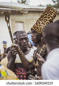 Dabre, Akoure, Alepe - Ivory Coast - August 2019 / Generation Ceremony In GWA Country - M'gbatto - Warriors Dancing To Tribal Rhythms