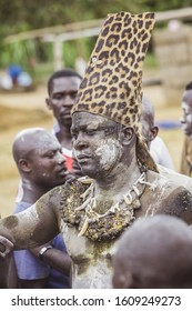 Dabre, Akoure, Alepe - Ivory Coast - August 2019 / Generation Ceremony In GWA Country - M'gbatto - Warriors Dancing To Tribal Rhythms