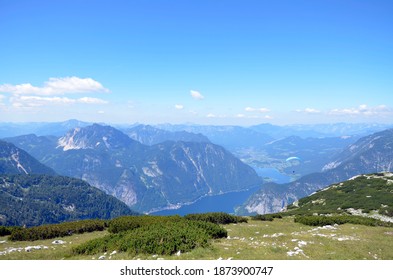 Dachstein Mountain, View Of The Hallstatt Lake (Hallstätter See)