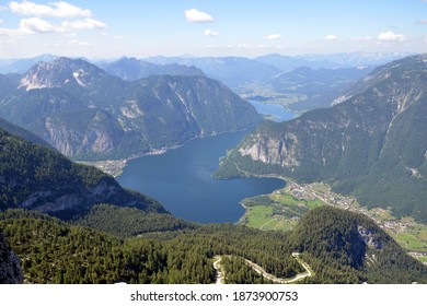 Dachstein Mountain, View Of The Hallstatt Lake (Hallstätter See)