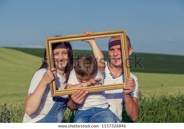 Dad Mom Son Outdoors They Keep Stock Photo Edit Now 1157326846