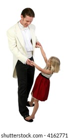 Daddy And Daughter Dancing In Formals