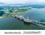 Daegu City Nakdong River and Gangjeong Goryeong Dam