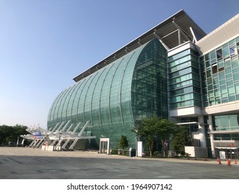 Daegu, Korea - 29th April, 2021: EXCO (Daegu Exhibition Convention Center) Is A Grand Venue For Holding Large Exhibitions, Conventions, And International And Domestic Conferences.