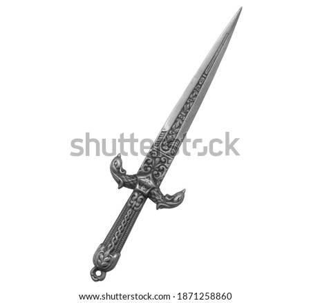 dagger isolated on white background