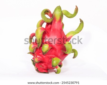 Dagon fruit with white background