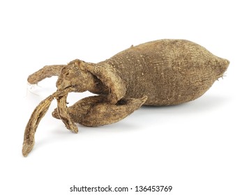 Dahlia Bulbs (roots) On A White Background