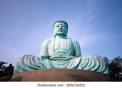 Daibutsu or Great Buddha of Lampang. The Monumental bronze statue of the Great Buddha in lampang Thailand
