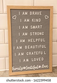 Daily Affirmation Board For Kids