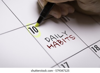 Daily Habits - Shutterstock ID 579347125