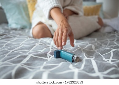 Daily Life Of A Person With Asthma. Woman Is Living Life With Chronic Illness Everyday And Overcoming Challenges With It. Her Inhaler Makes All The Difference