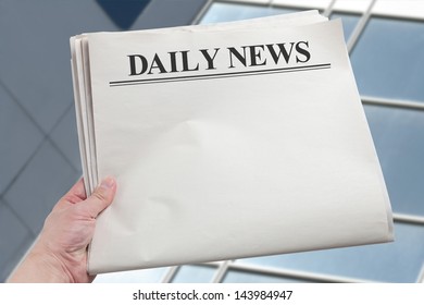 Daily News Blank Newspaper White Background Stock Photo Edit Now