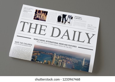 The Daily News Newspaper Mockup