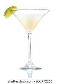 Daiquiri cocktail with lime slice