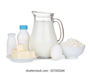 Dairy Products Isolated