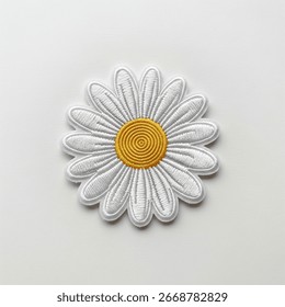 
Daisy Flower Patch on a gray background
