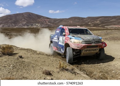 Dakar Rally 2017 In Paraguay, Argentina, Bolivia. 2/14 Jenuary 2017. Nani Roma, Toyota Hilux.