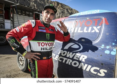 Dakar Rally 2017 In Paraguay, Argentina, Bolivia. 2/14 Jenuary 2017. Nani Roma, Toyota Hilux.