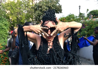 Dakar, Senegal, Africa, May 12 2022, Spanish Actress Rossy De Palma During An Artistic Performance In Dakar