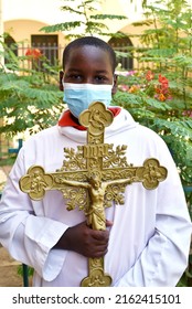 Dakar, Senegal, Africa, May 28 2022, Mass In A Catholic Church On The Island Of Gorée