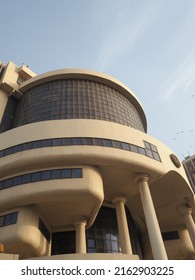 Dakar, Senegal, Africa, November 15 2021, View Of The Facade Of The Central Bank Of West African States