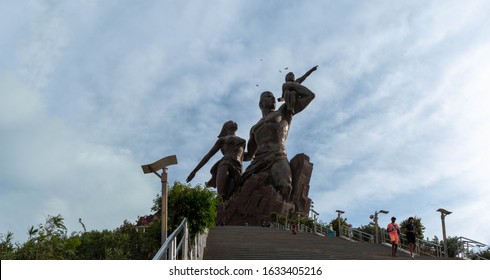 Dakar-Senegal,January 25-2020: African Renaissance Monument