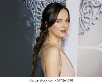 Dakota Johnson at the Los Angeles premiere of 'Fifty Shades Darker' held at the Theatre at Ace Hotel in Los Angeles, USA on February 2, 2017.