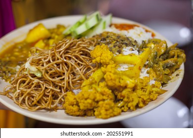 Dal Bhat. Traditional Nepalese Food