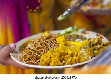 Dal Bhat. Traditional Nepalese Food