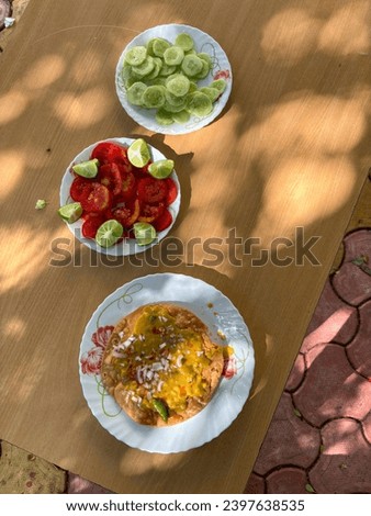 Dal pakwan is an authentic Sindhi breakfast. It is a combination of deepfried, crisp and unpuffed Maida puris served with Daal made using chana or split chickpea.