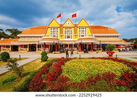 Dalat railway station in Da Lat city in Vietnam