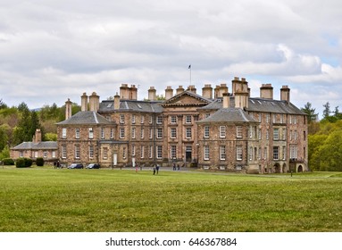 Dalkeith Palace, historic building where Bonnie Prince Charlie and King George IV stayed, now part of Dalkeith Country Park.  Edinburgh Scotland UK.  May 2017 - Shutterstock ID 646367884
