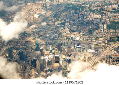 Dallas Aerial View In Texas USA