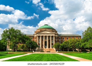 Dallas Hall, a historic building on the campus of Southern Methodist University in University Park - Texas, United States - Powered by Shutterstock