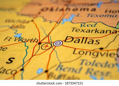 Dallas On The Map Of USA