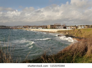 Dallas Road Winter Waves, Victoria, BC. High Winds And Breakers Along The Shore Of Victoria, BC, Canada.

