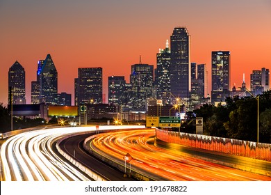  Dallas skyline at sunrise