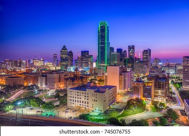 Dallas, Texas, USA Aerial Skyline.