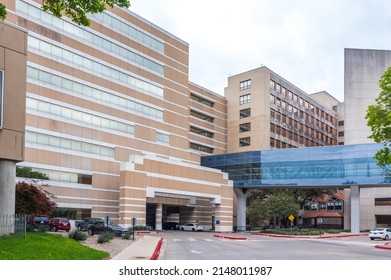 Dallas, Texas, USA - April 20th, 2022: UT Southwestern Medical Center Buildings