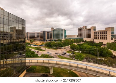 Dallas, Texas, USA - April 20th, 2022: UT Southwestern Medical Center. View From Above