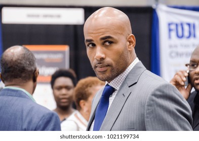 Dallas, Texas / USA - August 30, 2013: Hollywood Actor Boris Kodjoe In The Dallas Convention Center